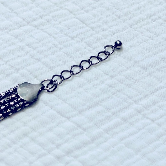 Nordstrom Knotted Chain Bracelet Silver/Chrome ONE SIZE NWOT - Picture 6 of 14